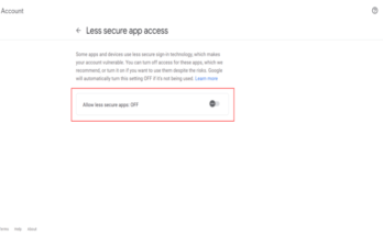 Gmail Password Setup