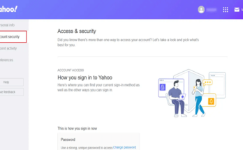 Yahoo-AOL Password Setup